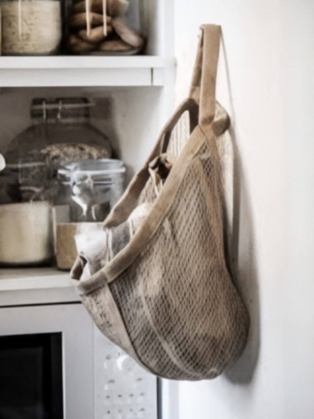 Jute Hanging Basket LUSTIGKURRE in Natural Set of Two (2)